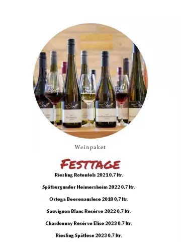 Weinpaket Festtage 6 Flaschen